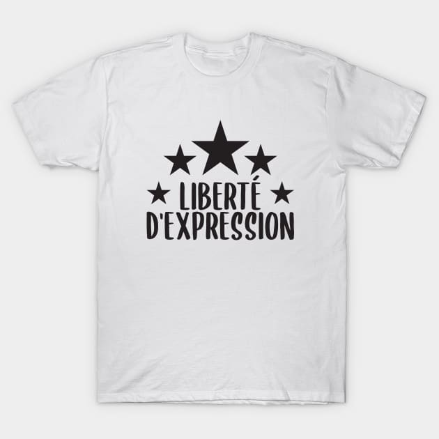 Liberté d'Expression T-Shirt by BlueZenStudio